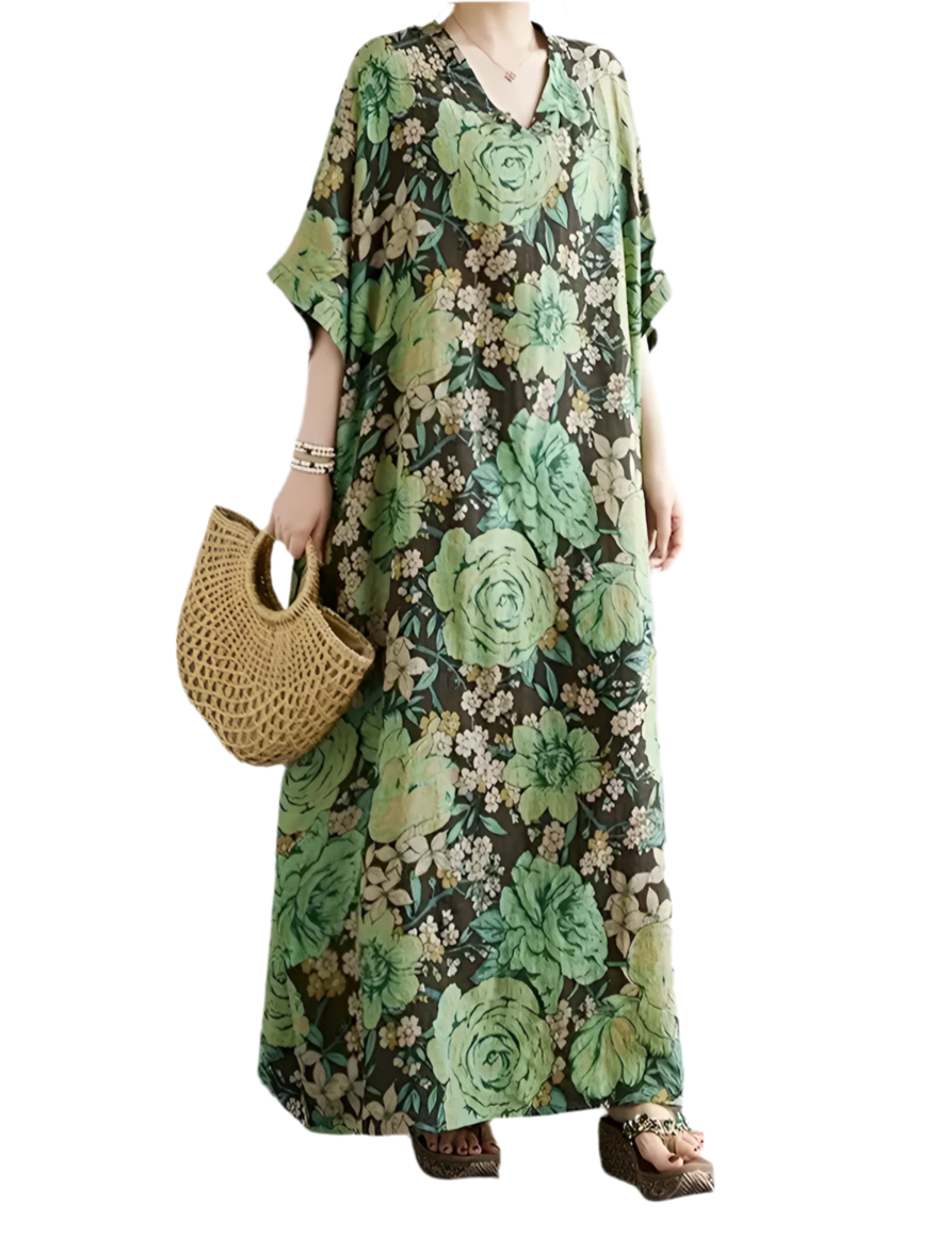 Maxi Vintage-Algodón y Viscosa