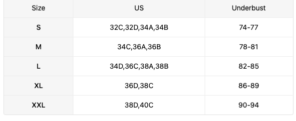 Push Up Bra - 4 pack