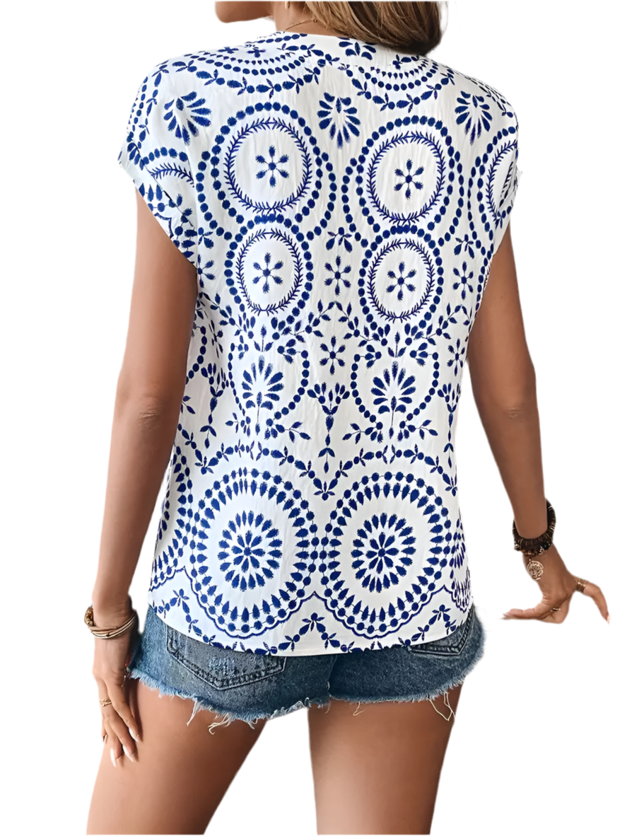 Blusa Mediterránea - Blue