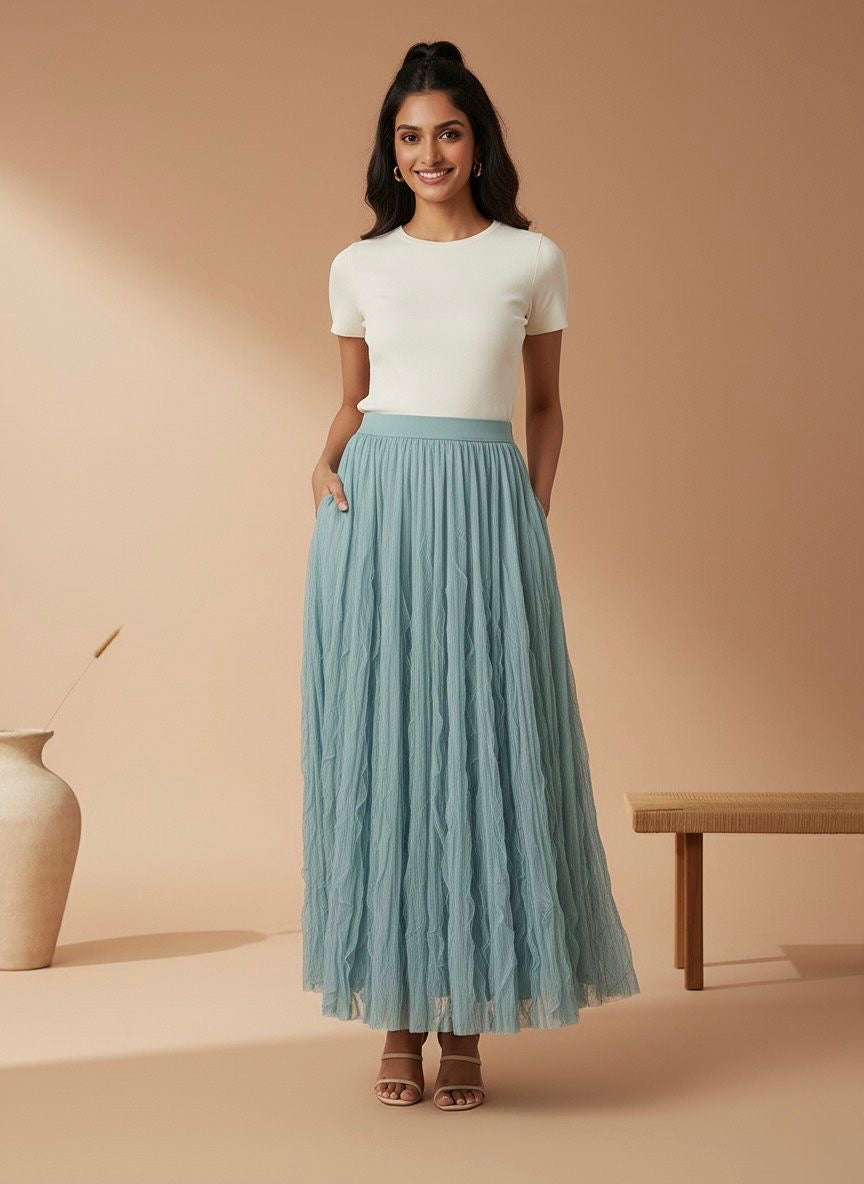 Falda Velia- Mint