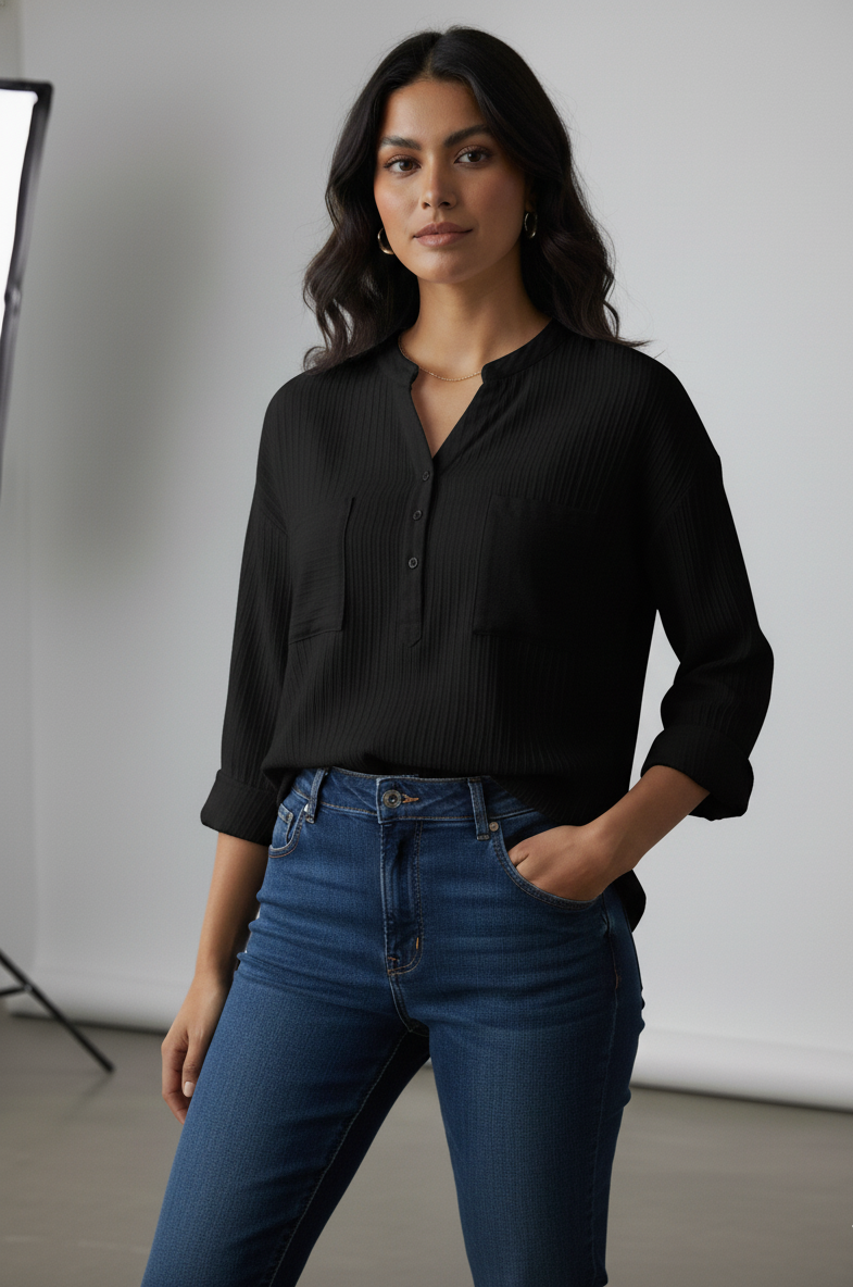 Soho BLack Blouse