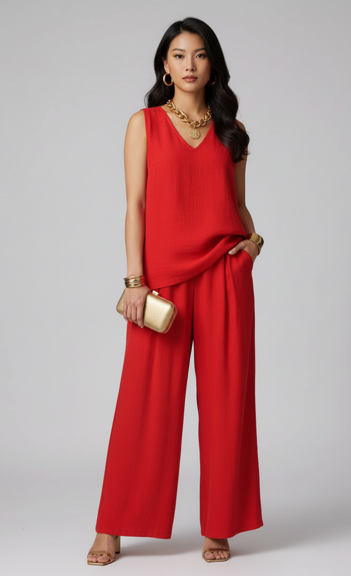 Noir Red  – Set de Lino