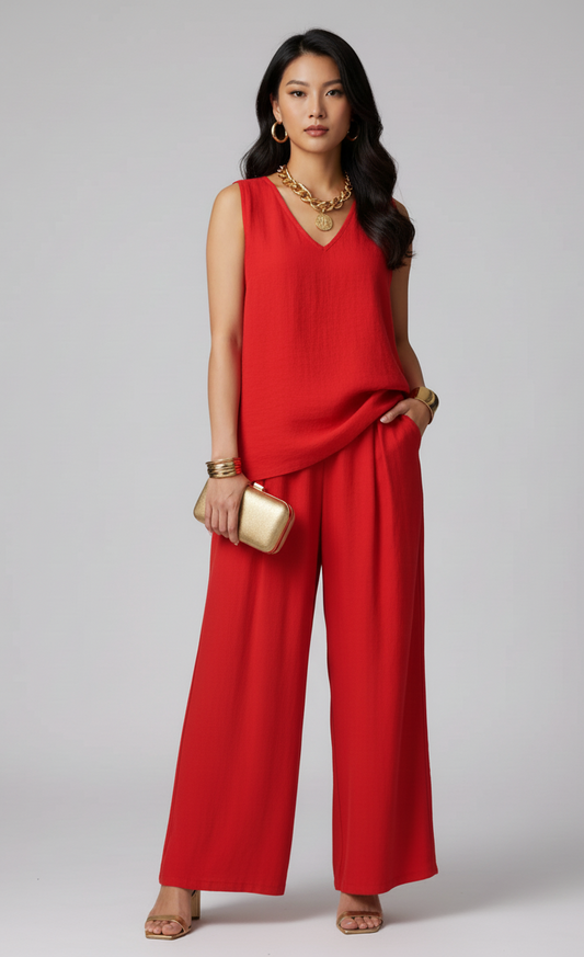 Noir Red  – Set de Lino