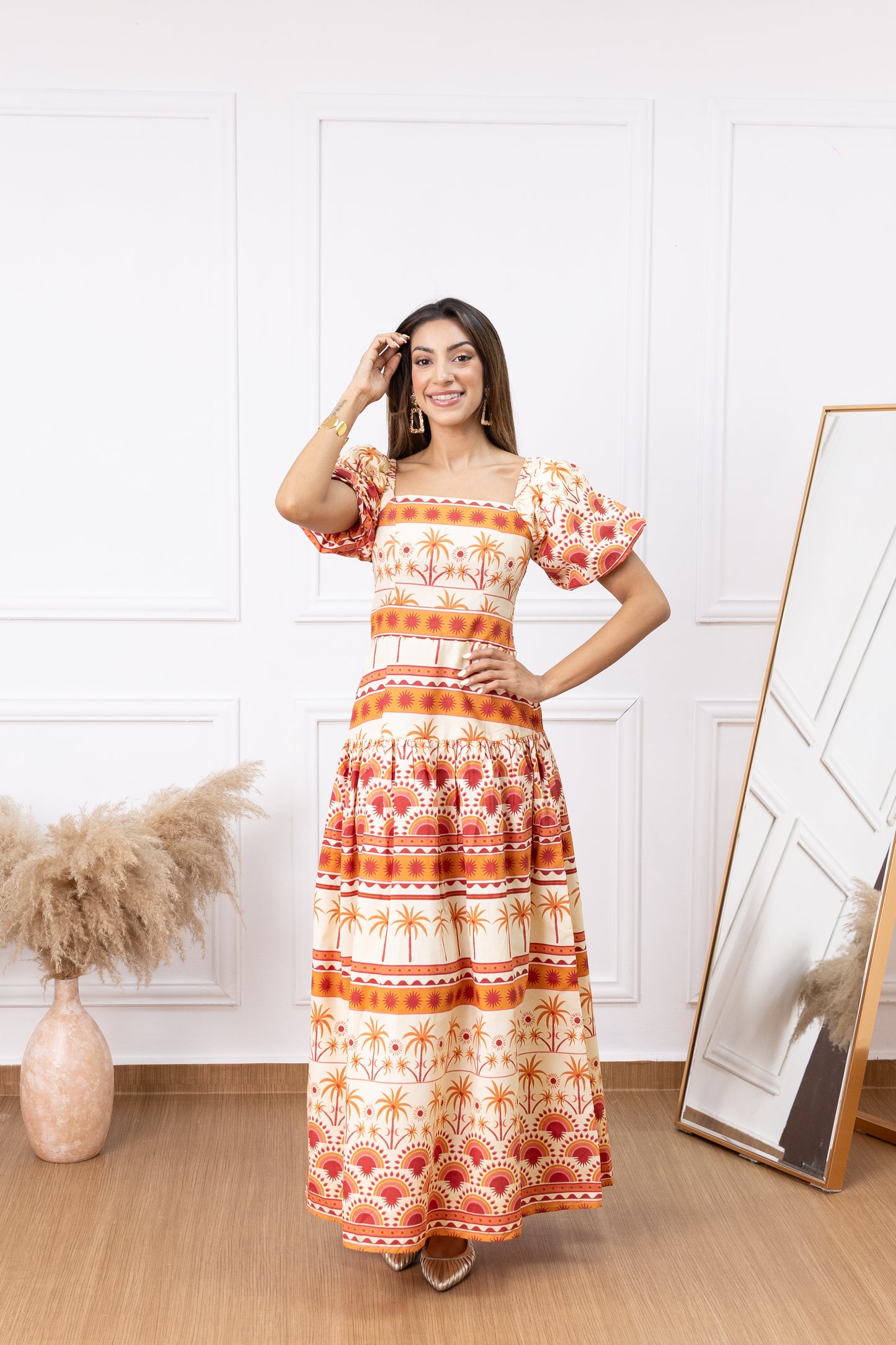 Magnolia Dress - Algodón Hindú