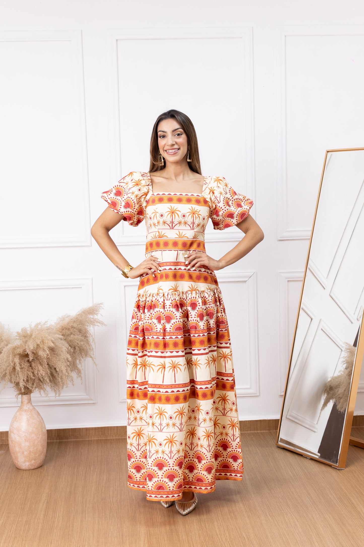 Magnolia Dress - Algodón Hindú