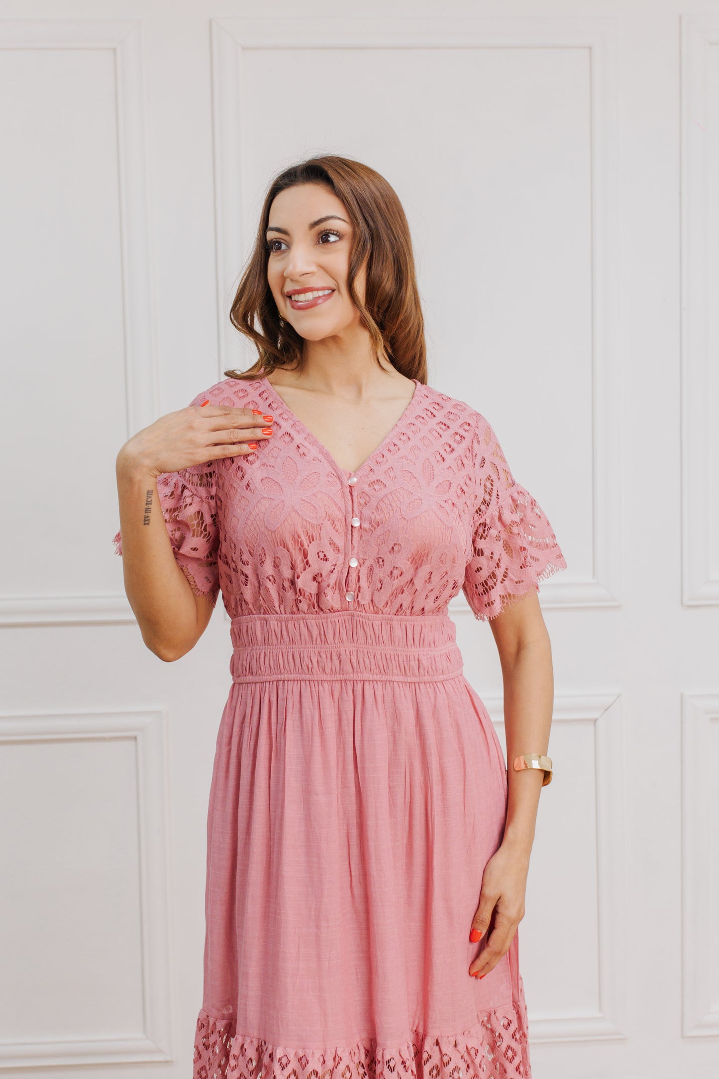 Rosé Grace Dress