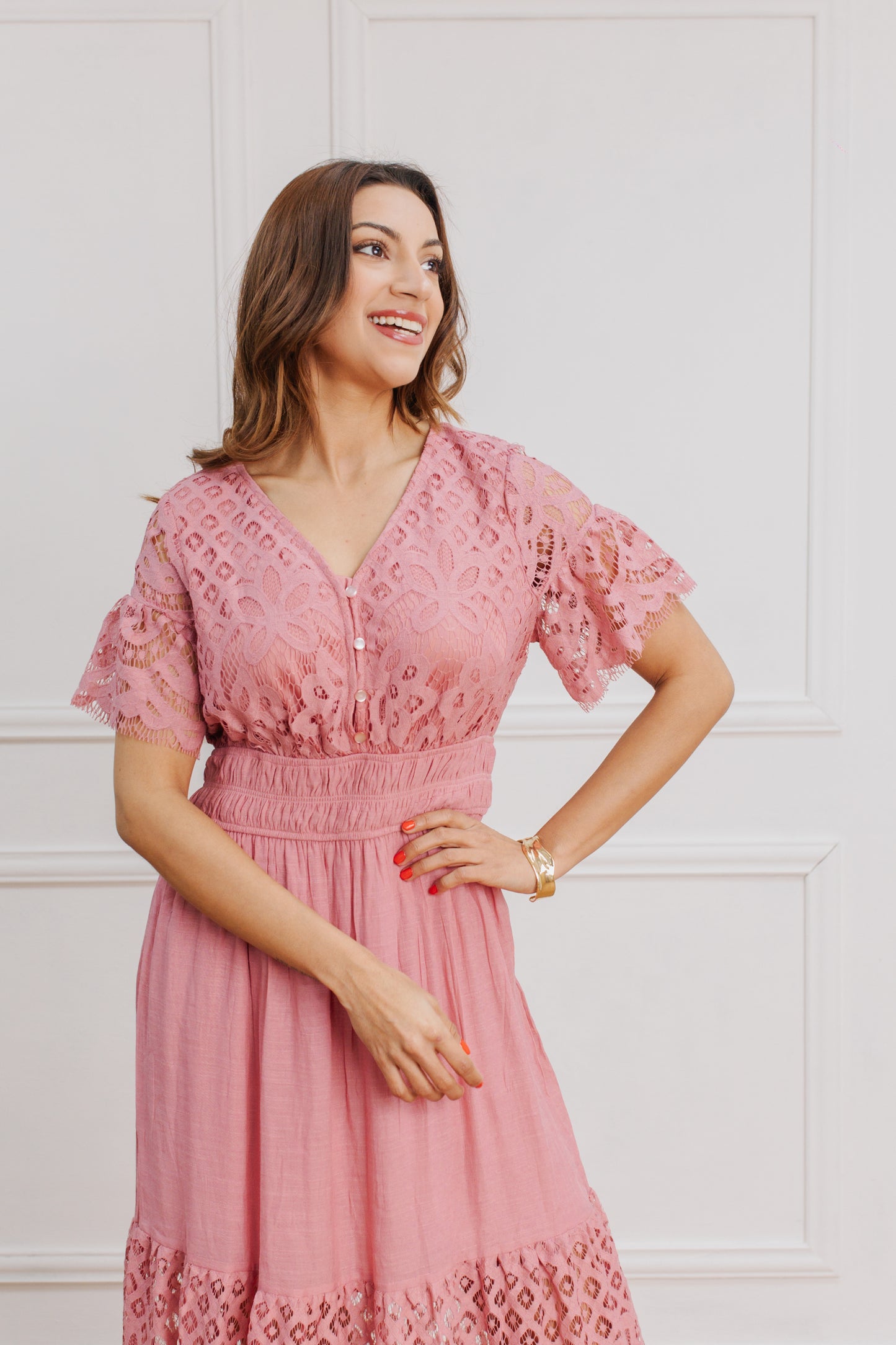 Rosé Grace Dress