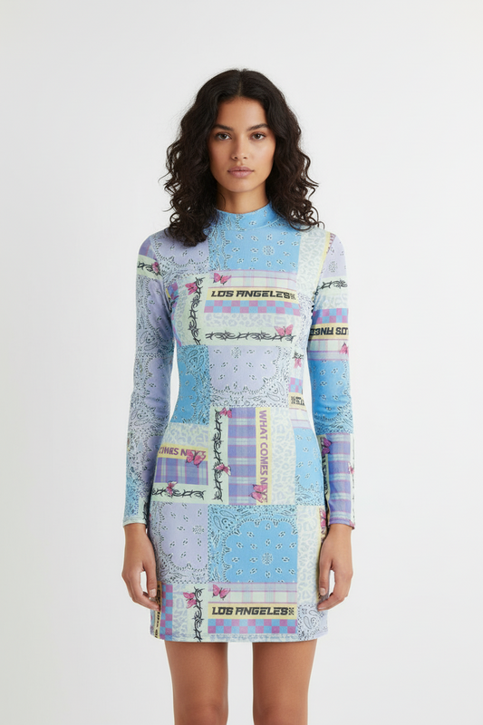 Vestido ajustado estampado